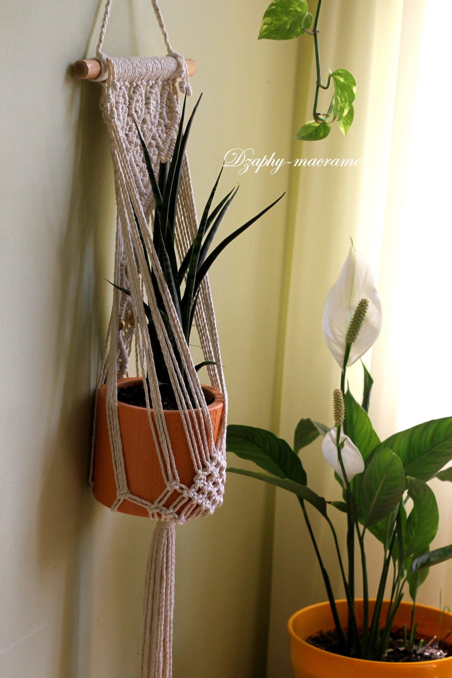 Plant Hanger მაკრამეს საკიდი საყვავილე 69/99cm