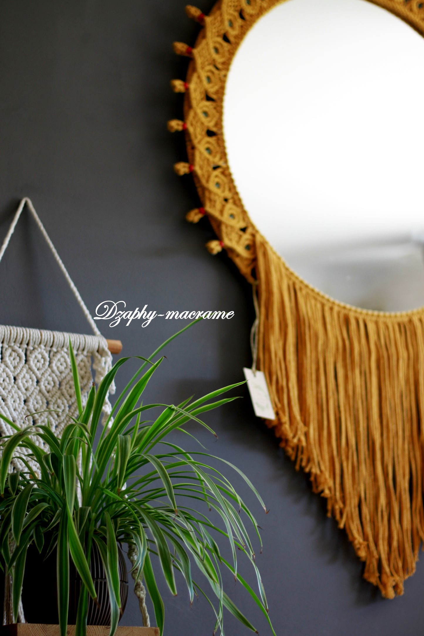 Macrame Mirror 60/70 მხოლოდ შეკვეთით