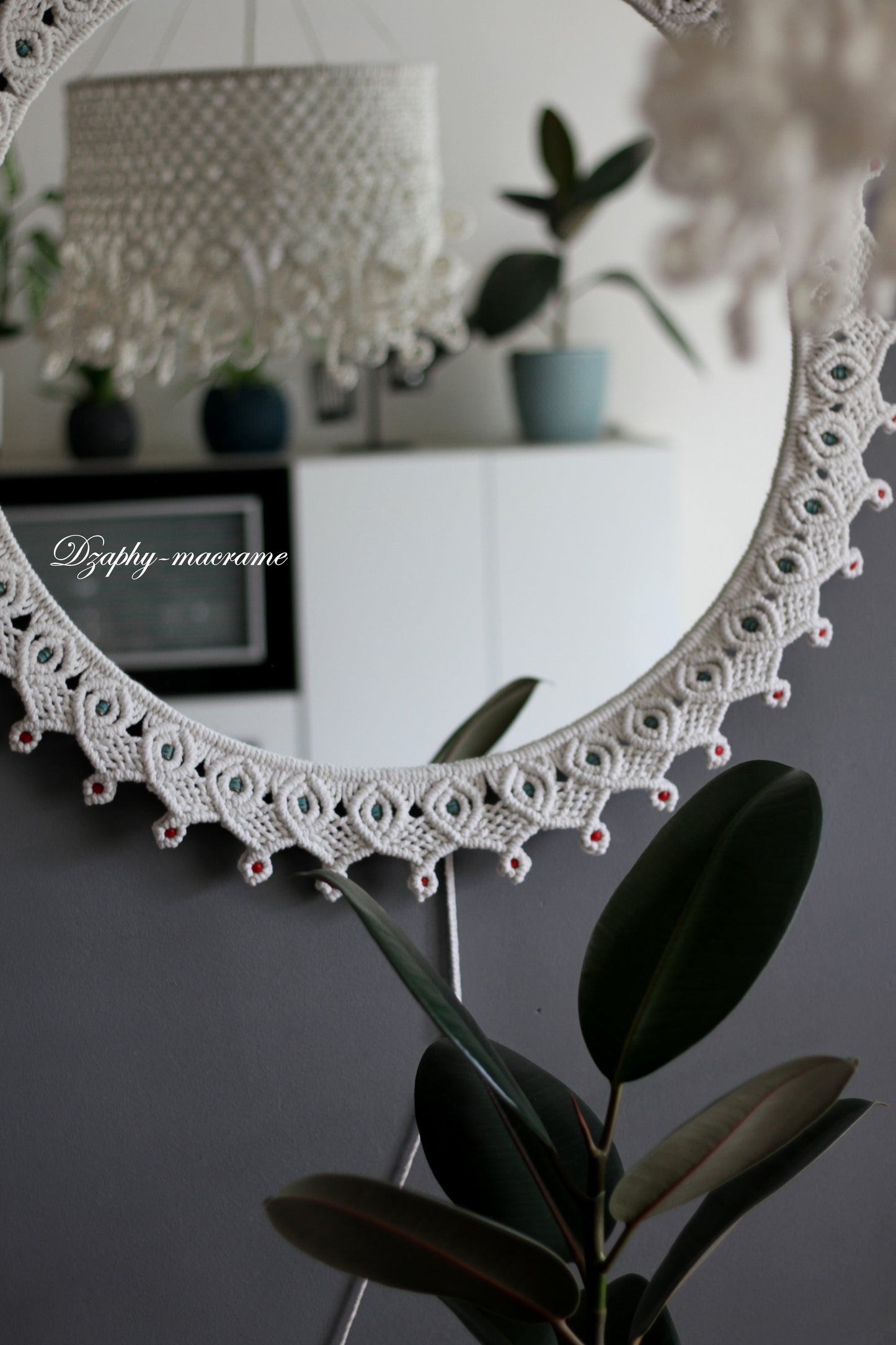 Macrame Mirror 60/70 cm