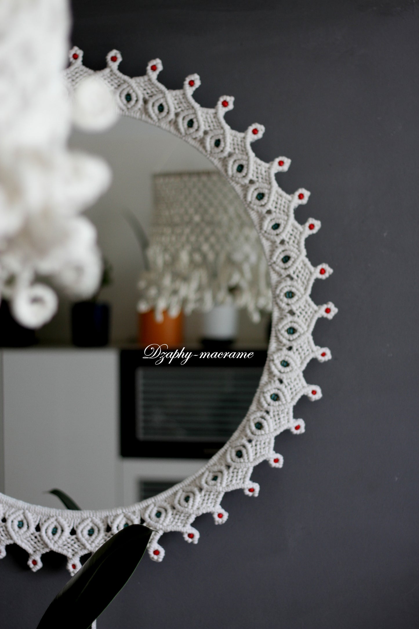 Macrame Mirror 60/70 cm