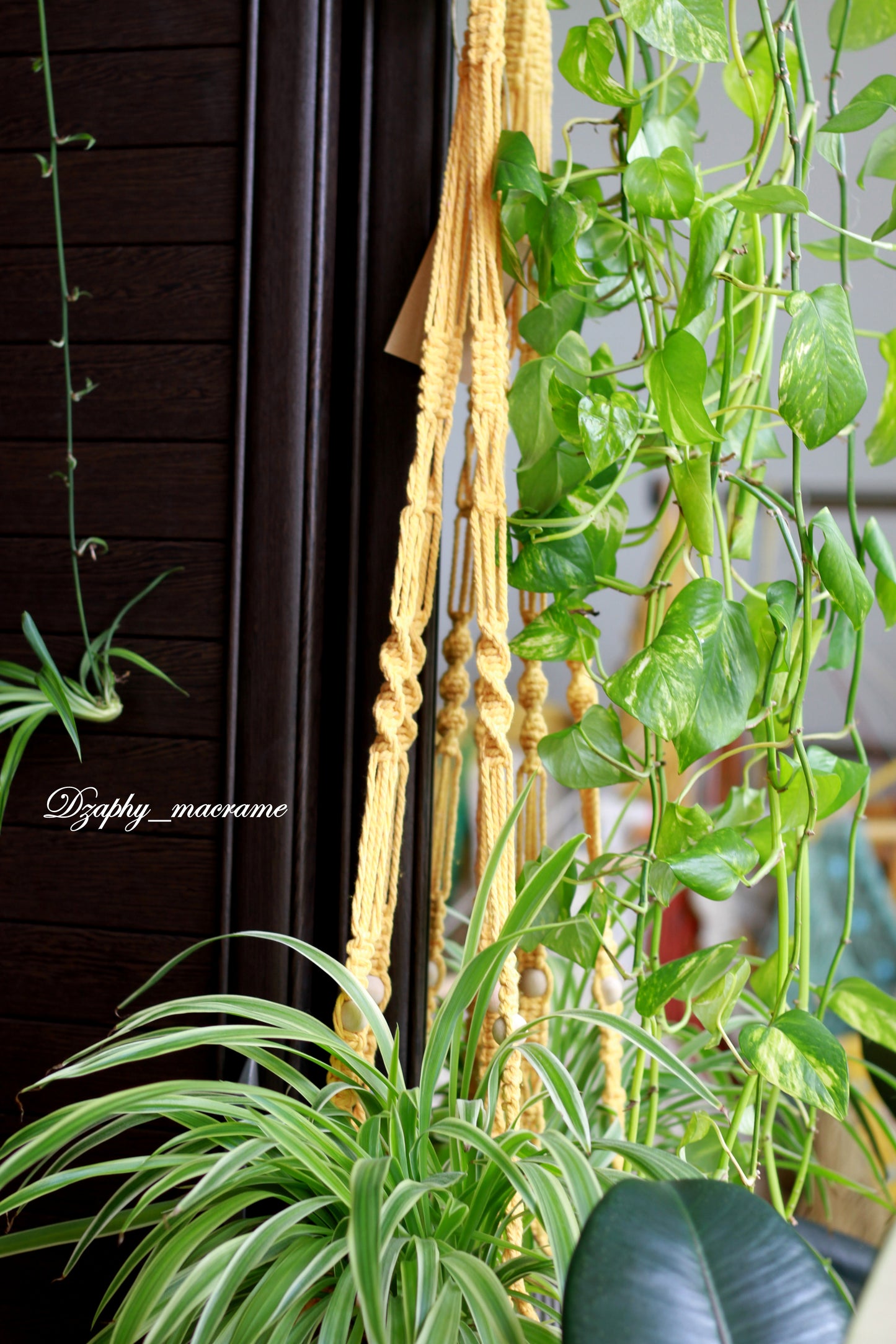 მაკრამეს კაშპო 95 სმ /130 - Macrame Plant Hanger