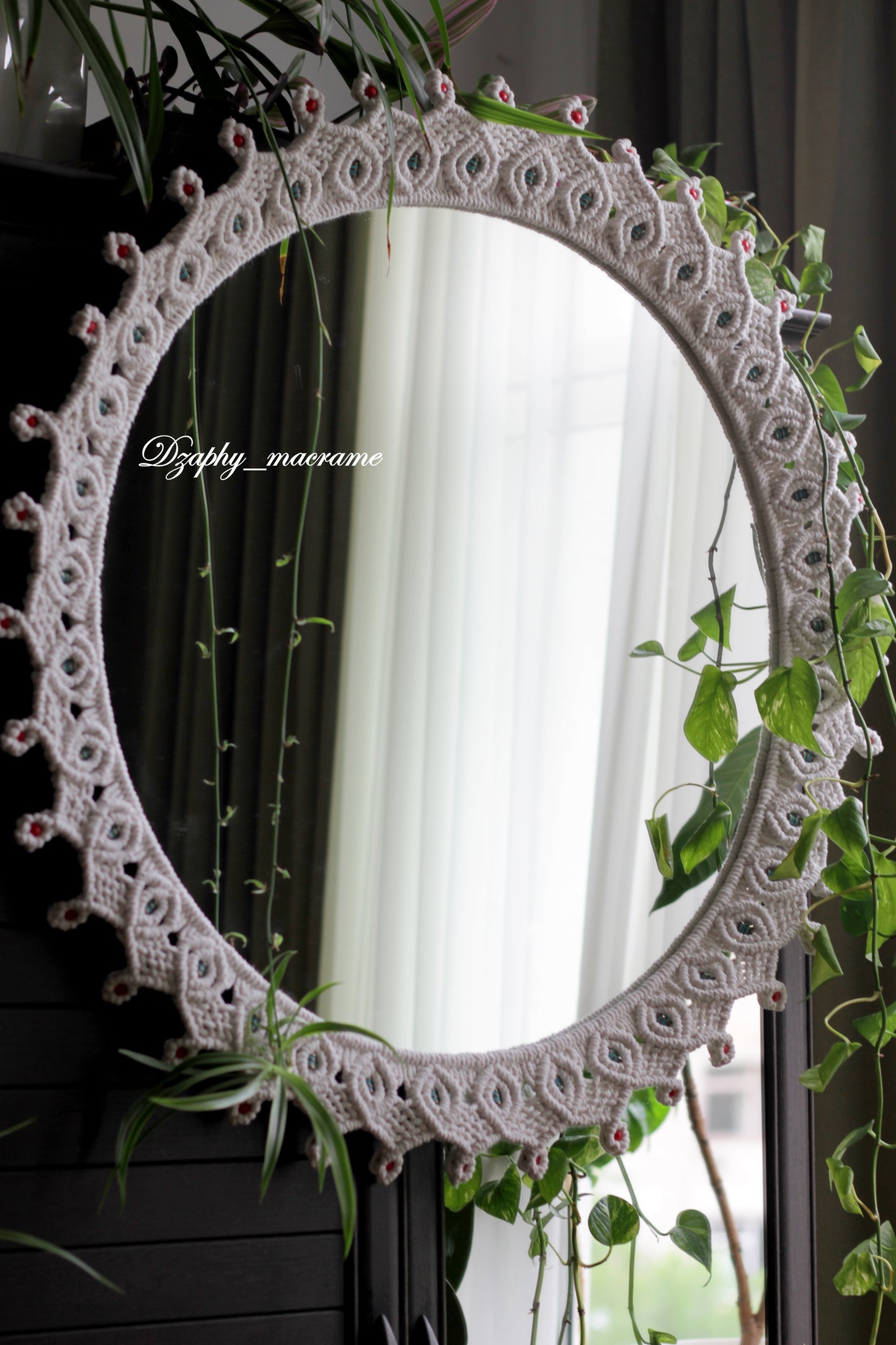 Macrame Mirror 60/70 cm
