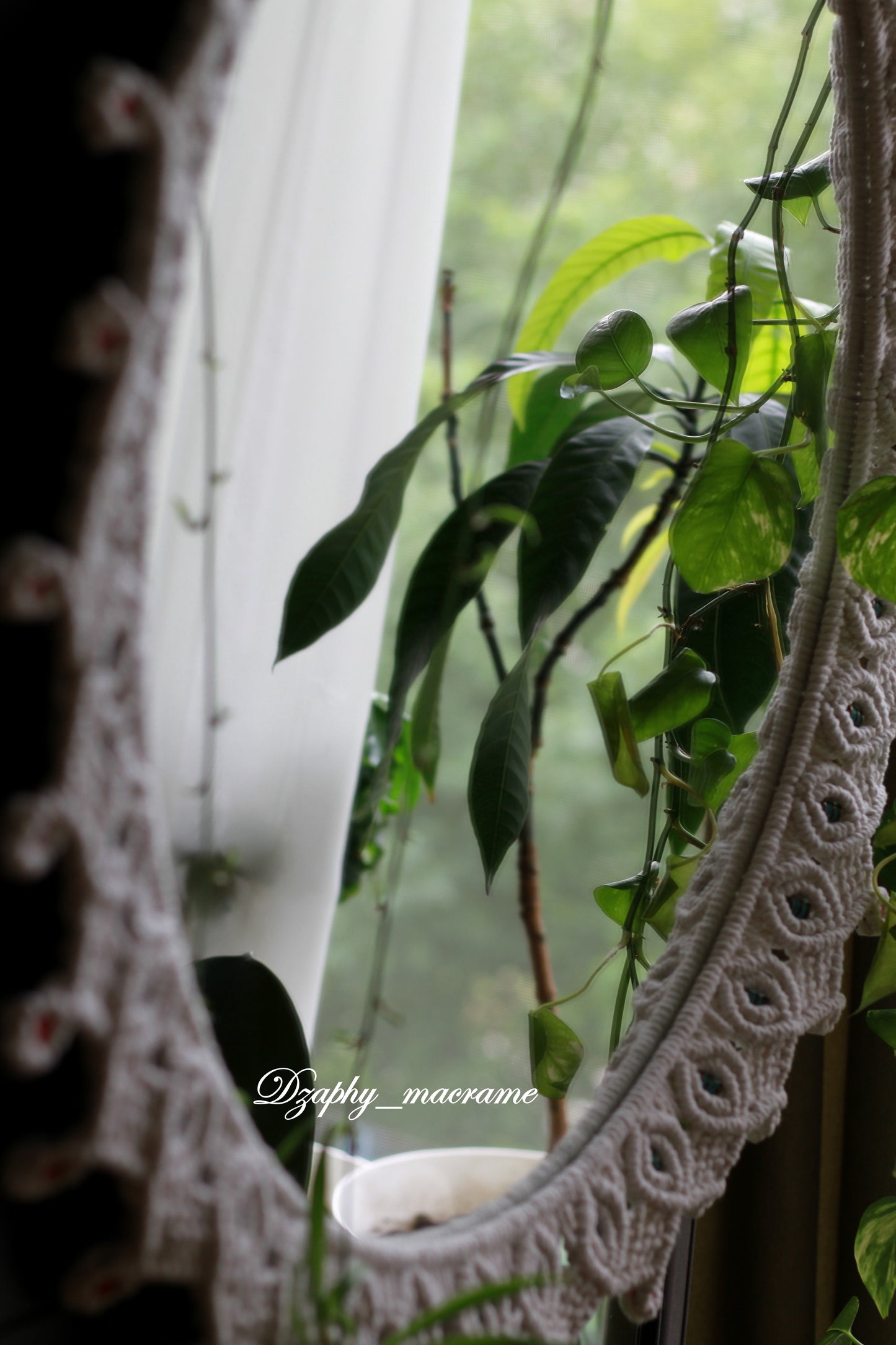 Macrame Mirror 60/70 cm