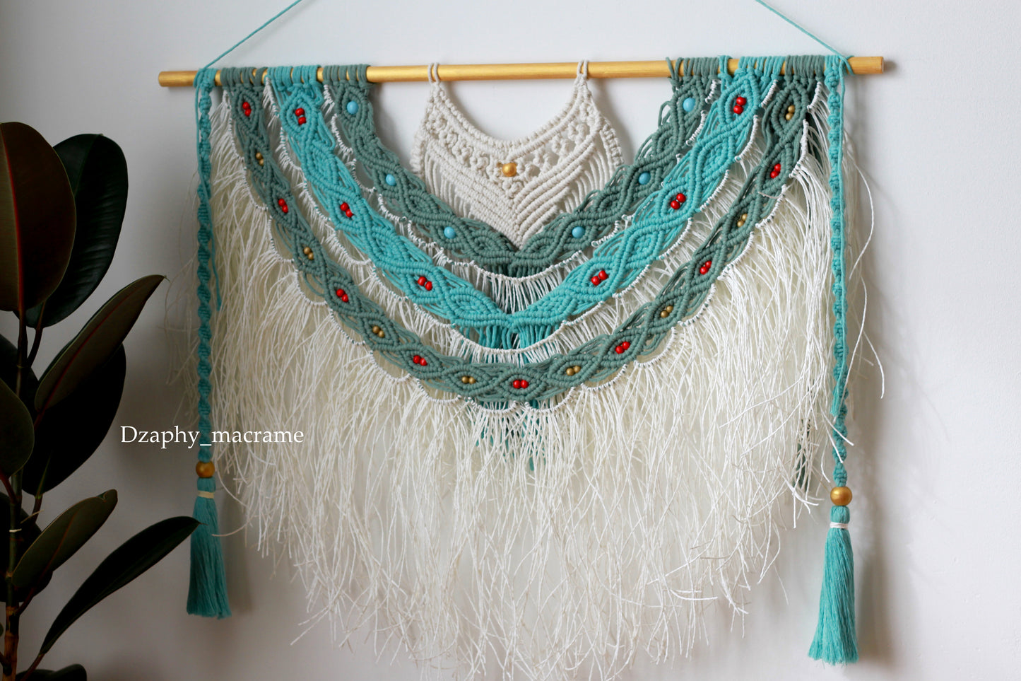 Macrame Wall Decor -მაკრამეს კედლის პანო 85/95 cm