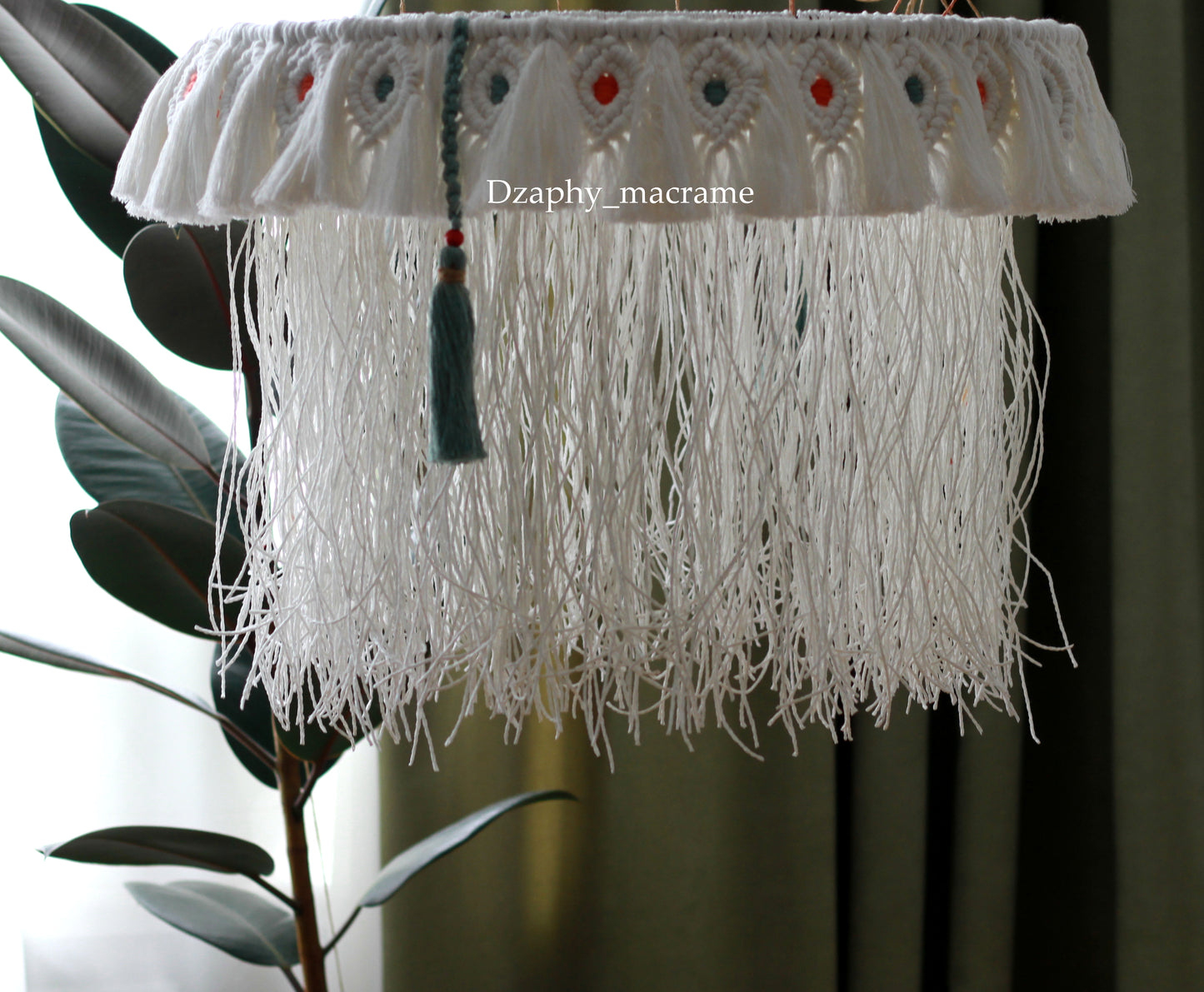 მაკრამეს ჭაღი - Macrame chandelier 50/40