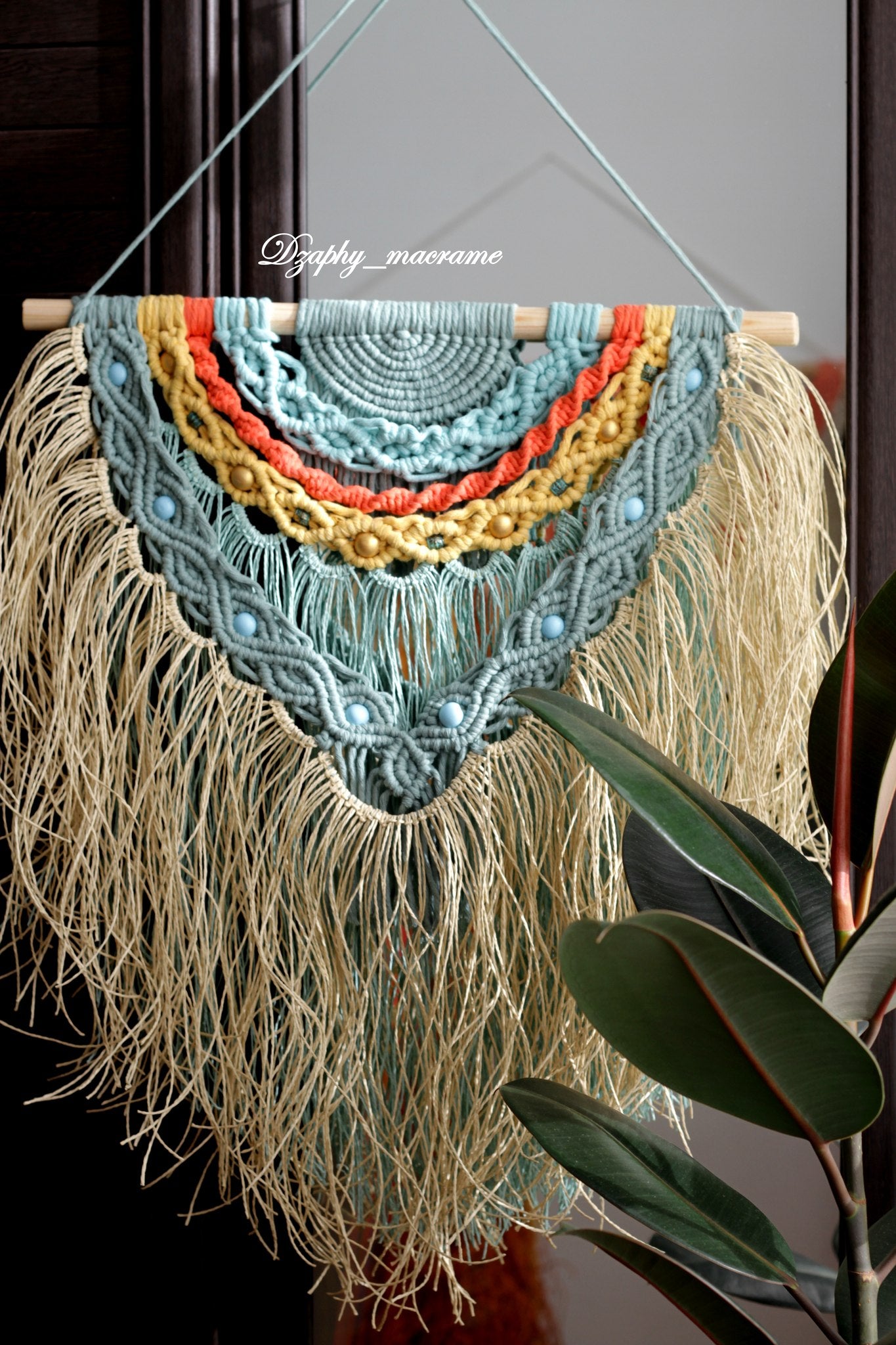 Macrame Wall Decor - მაკრამეს კედლის დეკორი 42/82 cm