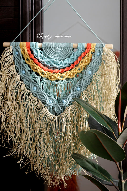 Macrame Wall Decor - მაკრამეს კედლის დეკორი 42/82 cm