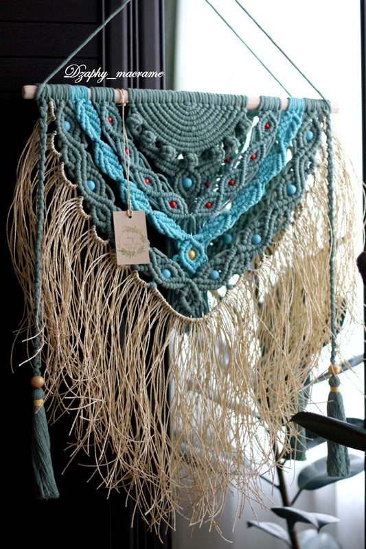 ხელნაკეთი ბოჰო დეკორი - Handmade  macrame boho Decor 52/85