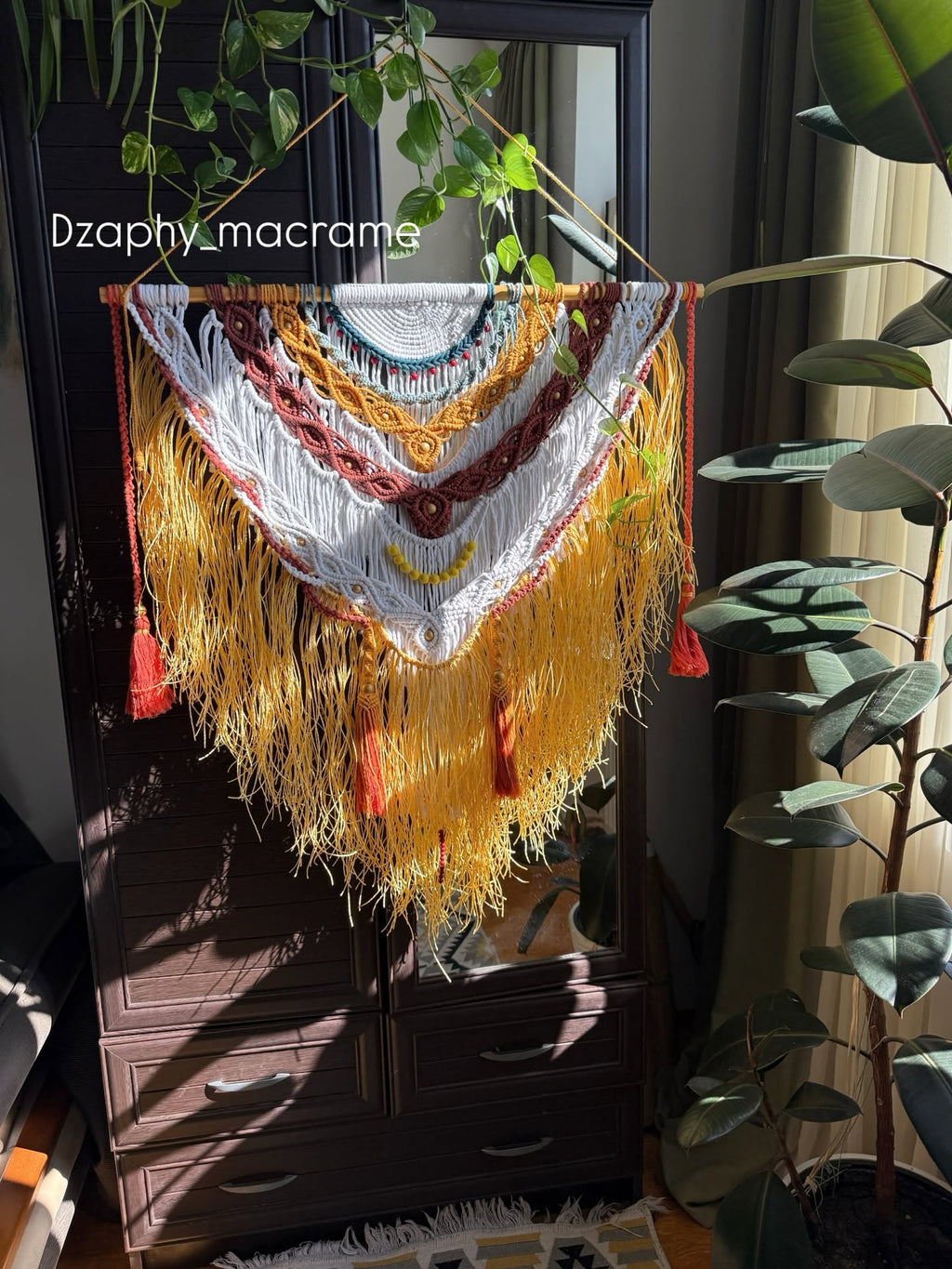 Macrame  Wall Decor (Ethno Collection) -კედლის დეკორი  84/125 cm