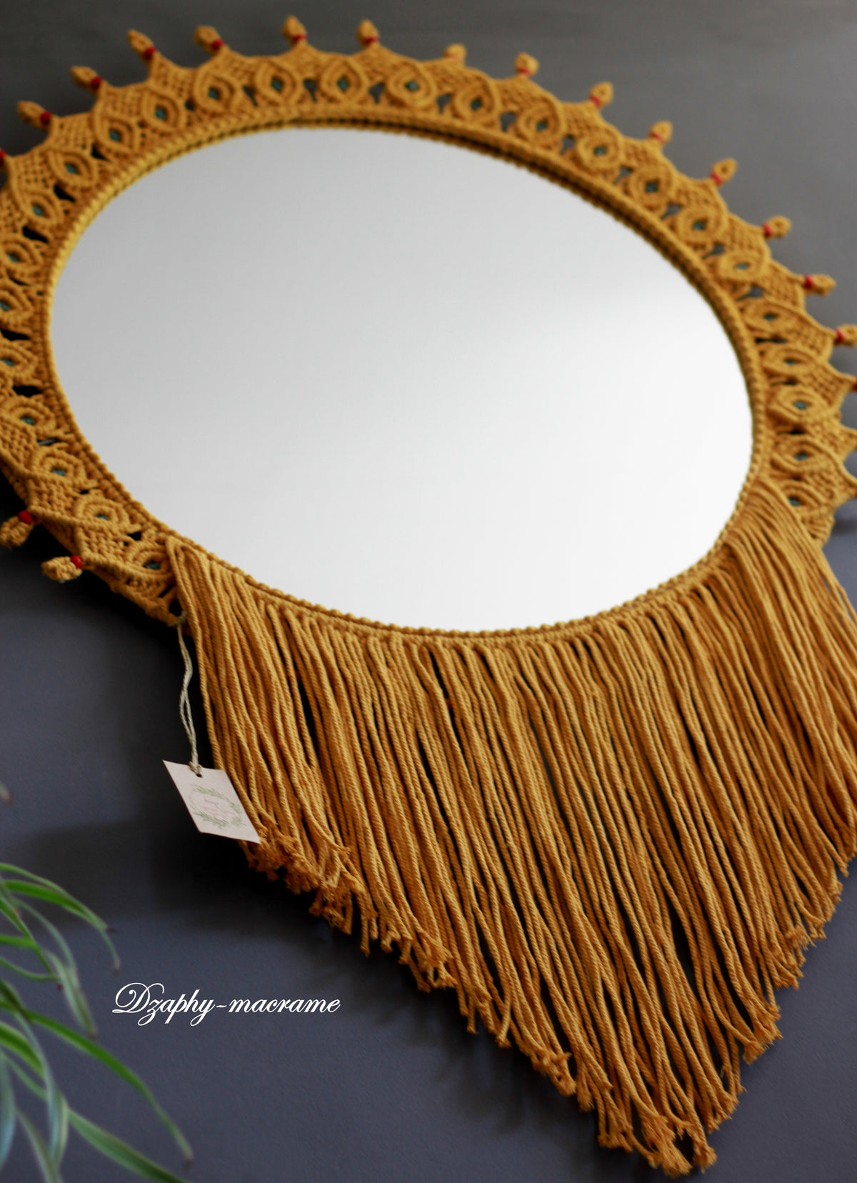 Macrame Mirror 60/70 მხოლოდ შეკვეთით