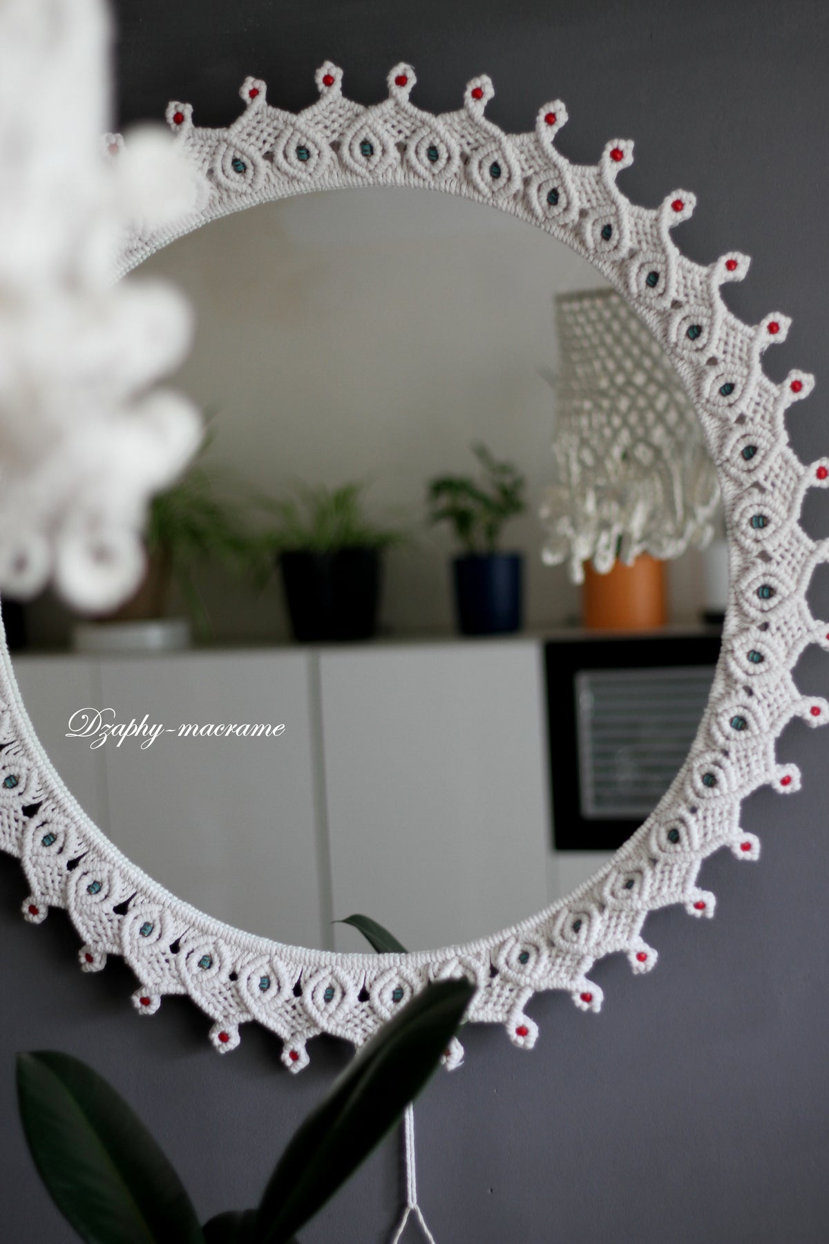 Macrame Mirror 60/70 cm შეკვეთით!