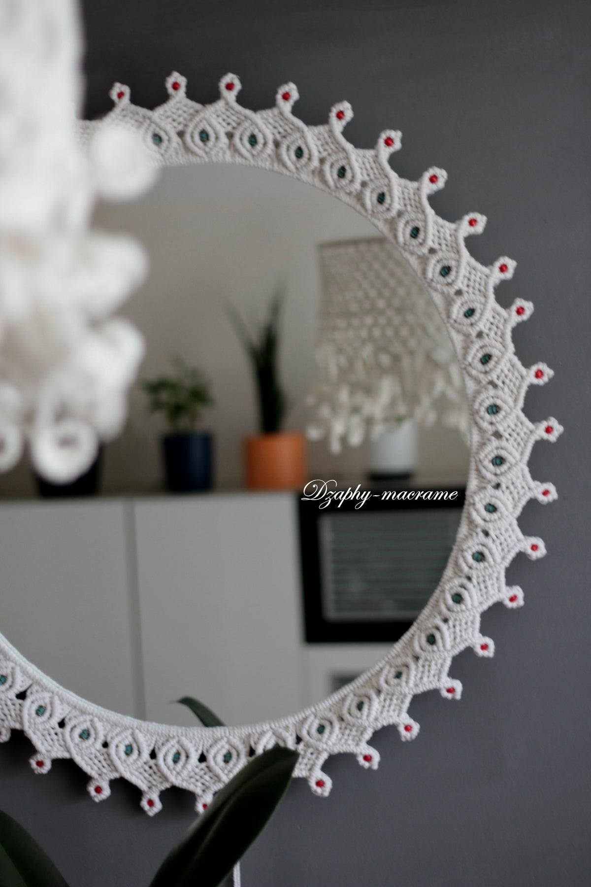 Macrame Mirror 60/70 cm შეკვეთით!