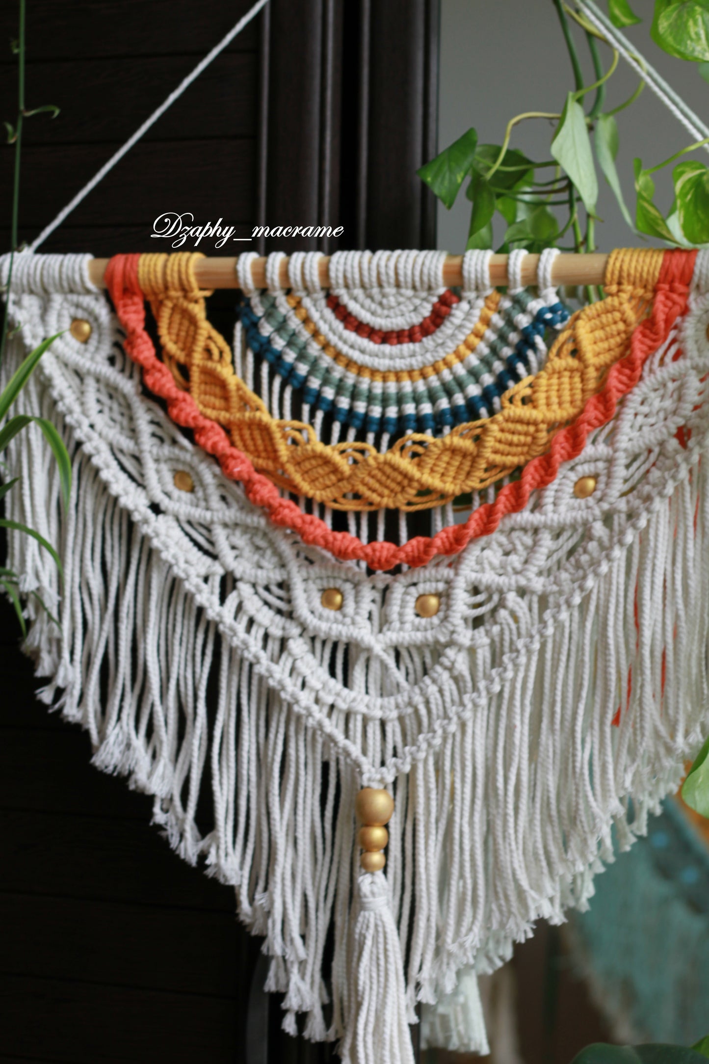 მაკრამეს კედლის დეკორი- Macrame Wall Decor 55/65