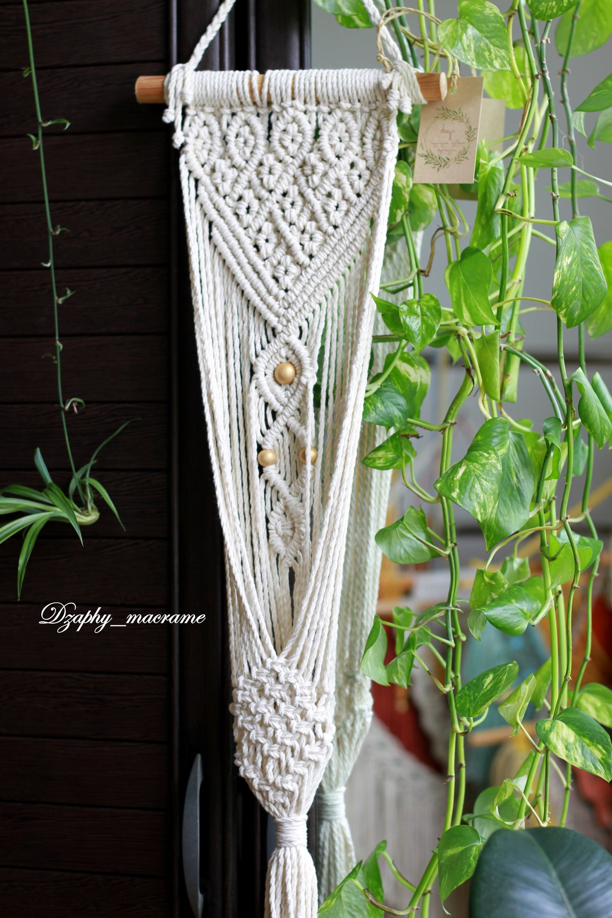 Plant Hanger  მაკრამეს საკიდი საყვავილე 69/99cm