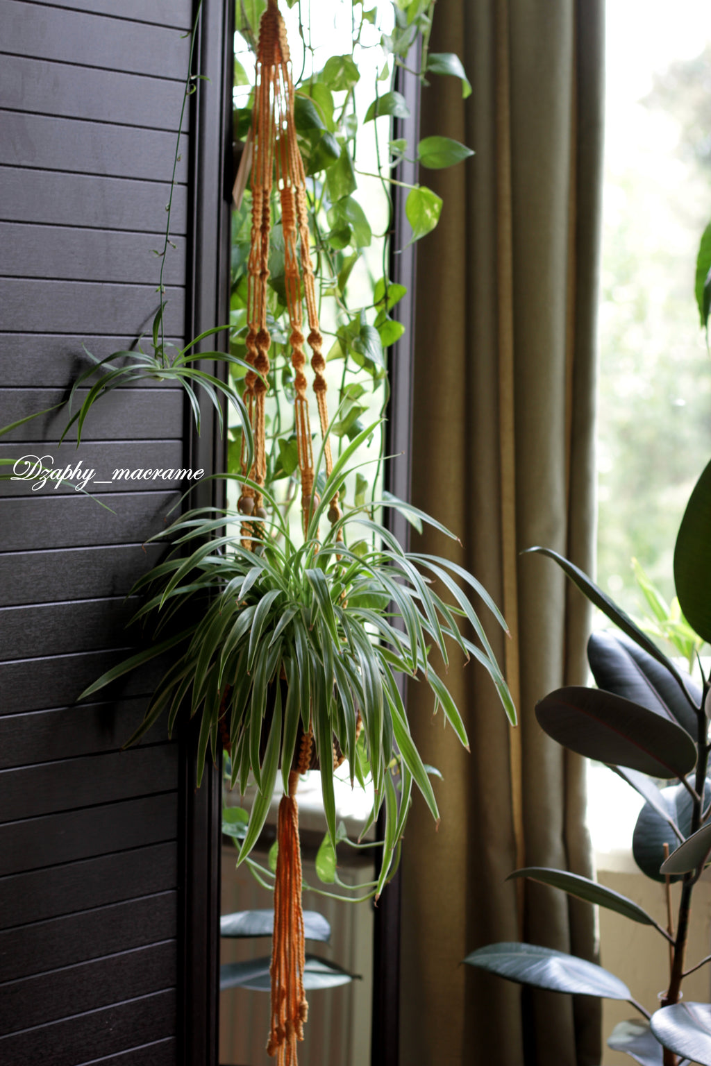 მაკრამეს კაშპო  95 სმ /130  - Macrame Plant Hanger