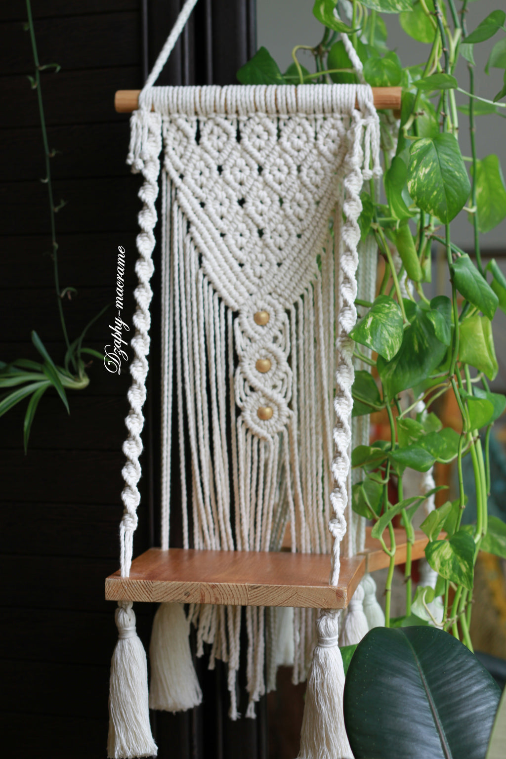 Macrame Shelf მაკრამეს თარო 23/82 სმ შეკვეთით !
