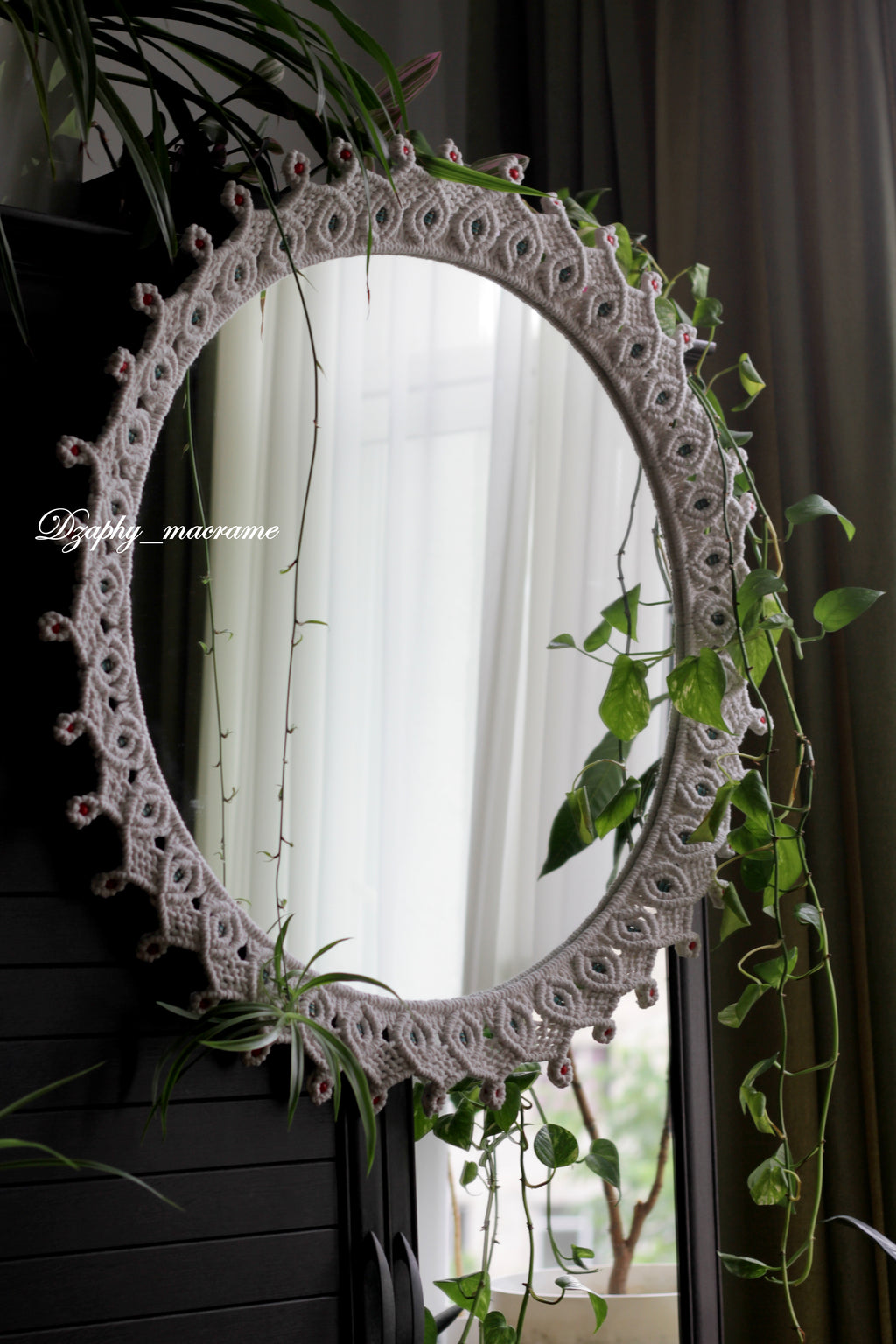 Macrame Mirror 60/70 cm შეკვეთით!