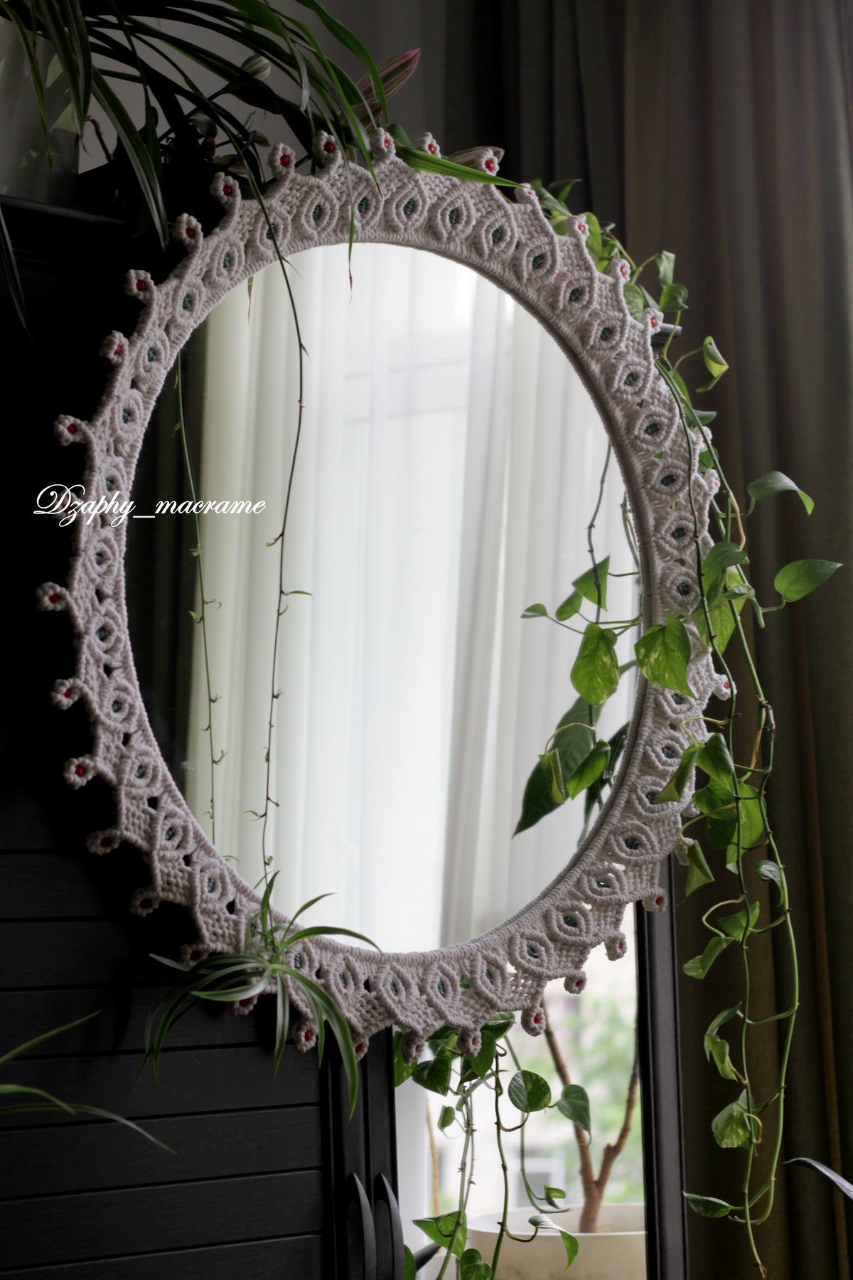 Macrame Mirror 60/70 cm შეკვეთით!