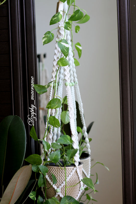 მაკრამეს  კაშპო  101  /123სმ   Plant Hanger