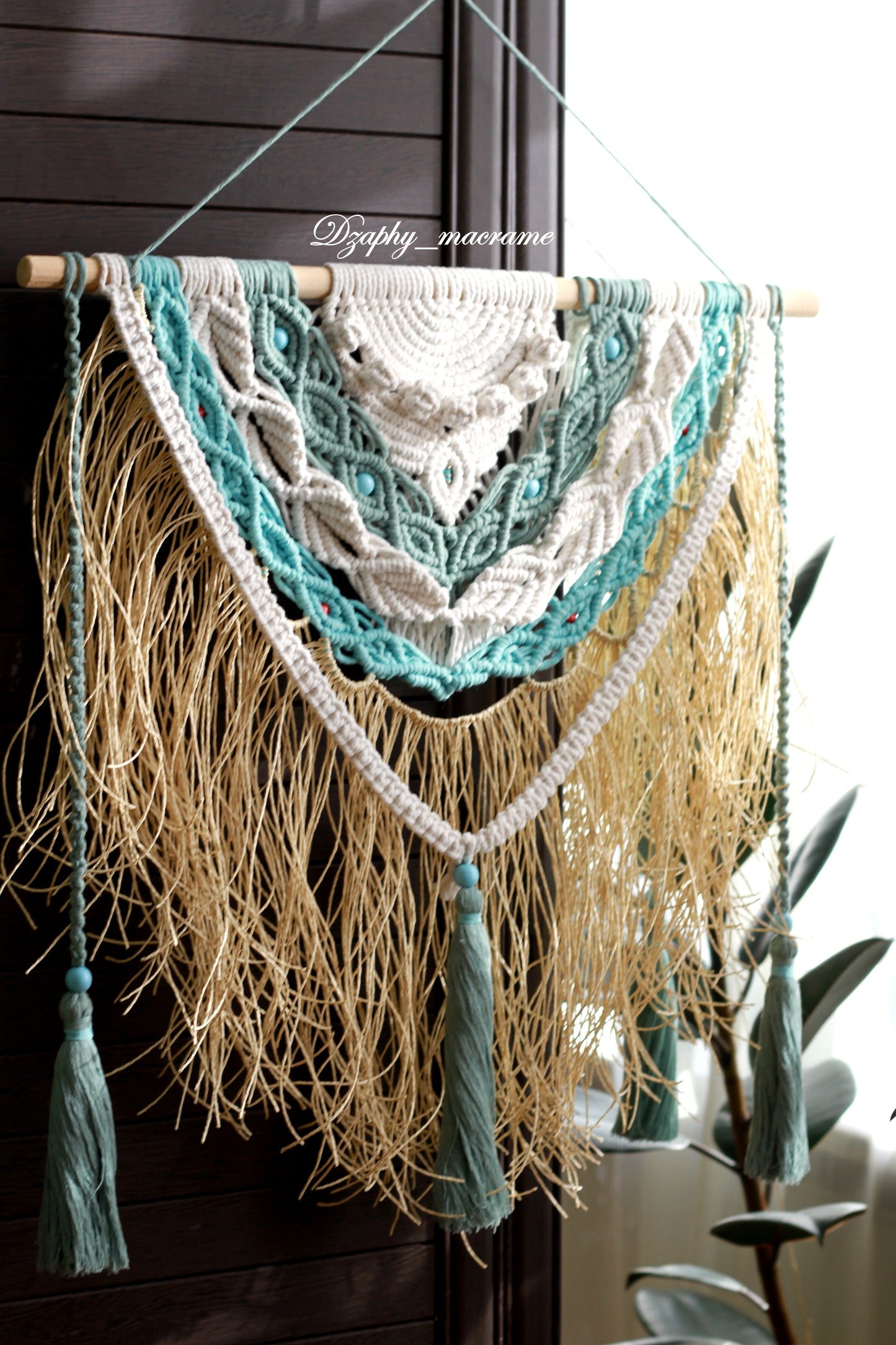 კედლის პანო მაკრამე - Macrame Wall Decor  60/80 cm