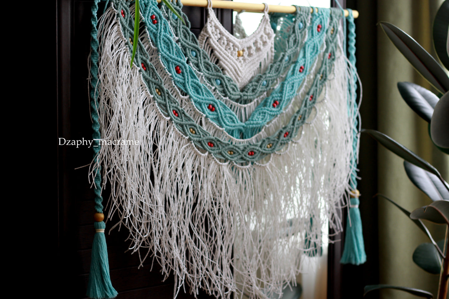 Macrame Wall Decor -მაკრამეს კედლის პანო 85/95 cm