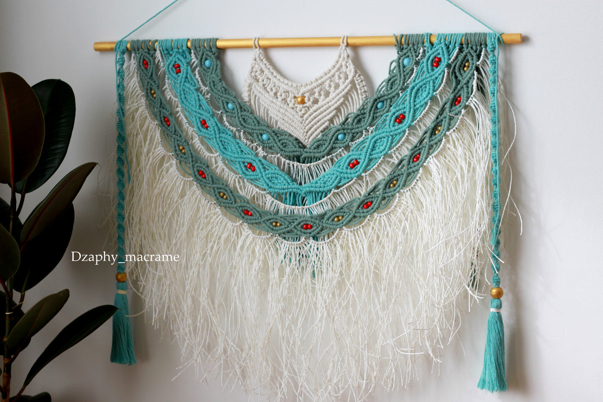 Macrame Wall Decor -მაკრამეს კედლის პანო 85/95 cm შეკვეთით !