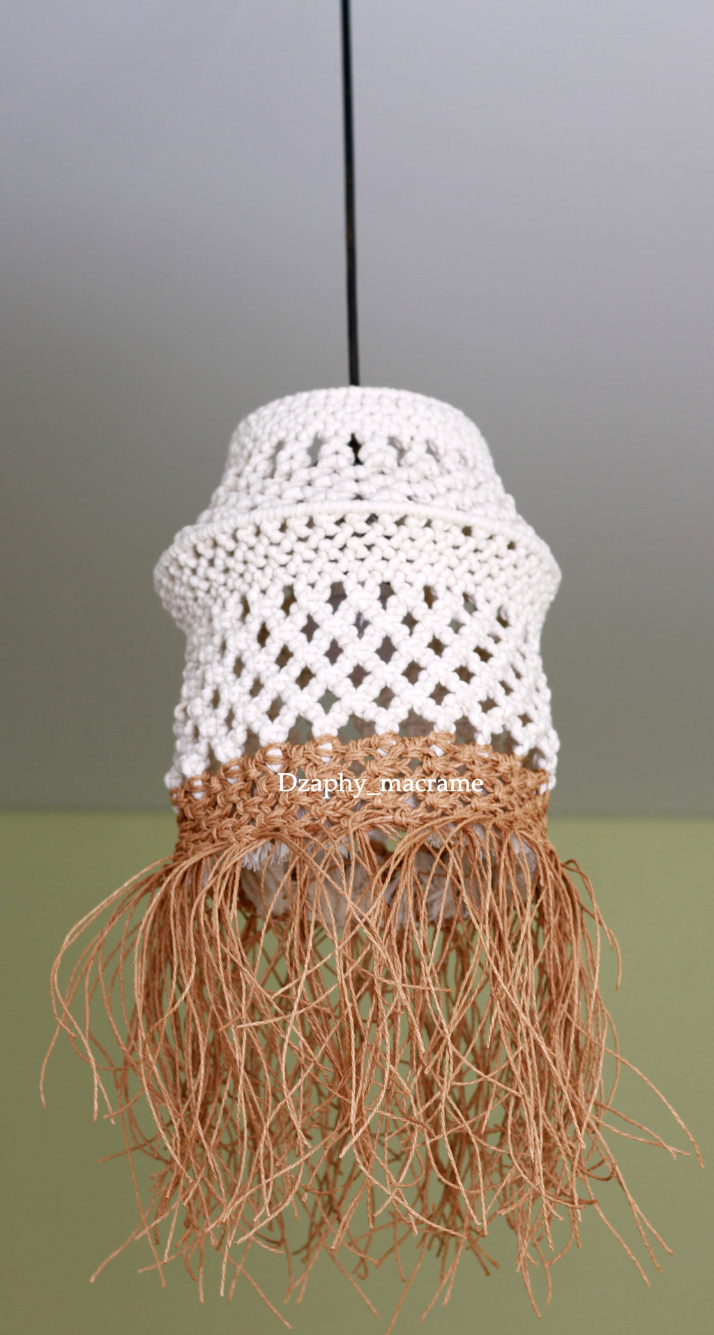 Macrame Chandelier  diameter 25/54 cm
