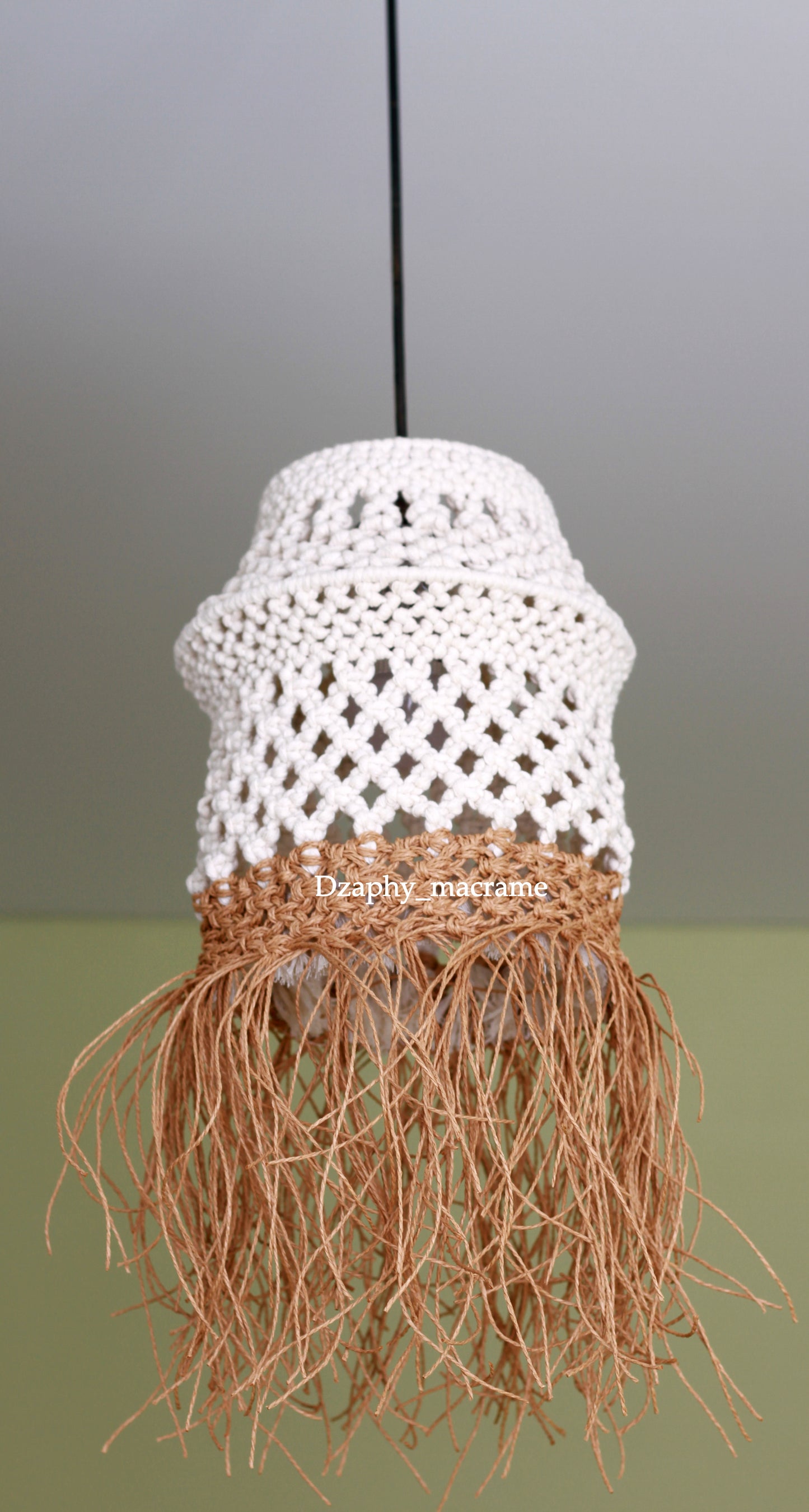 Macrame Chandelier  diameter 25/54 cm
