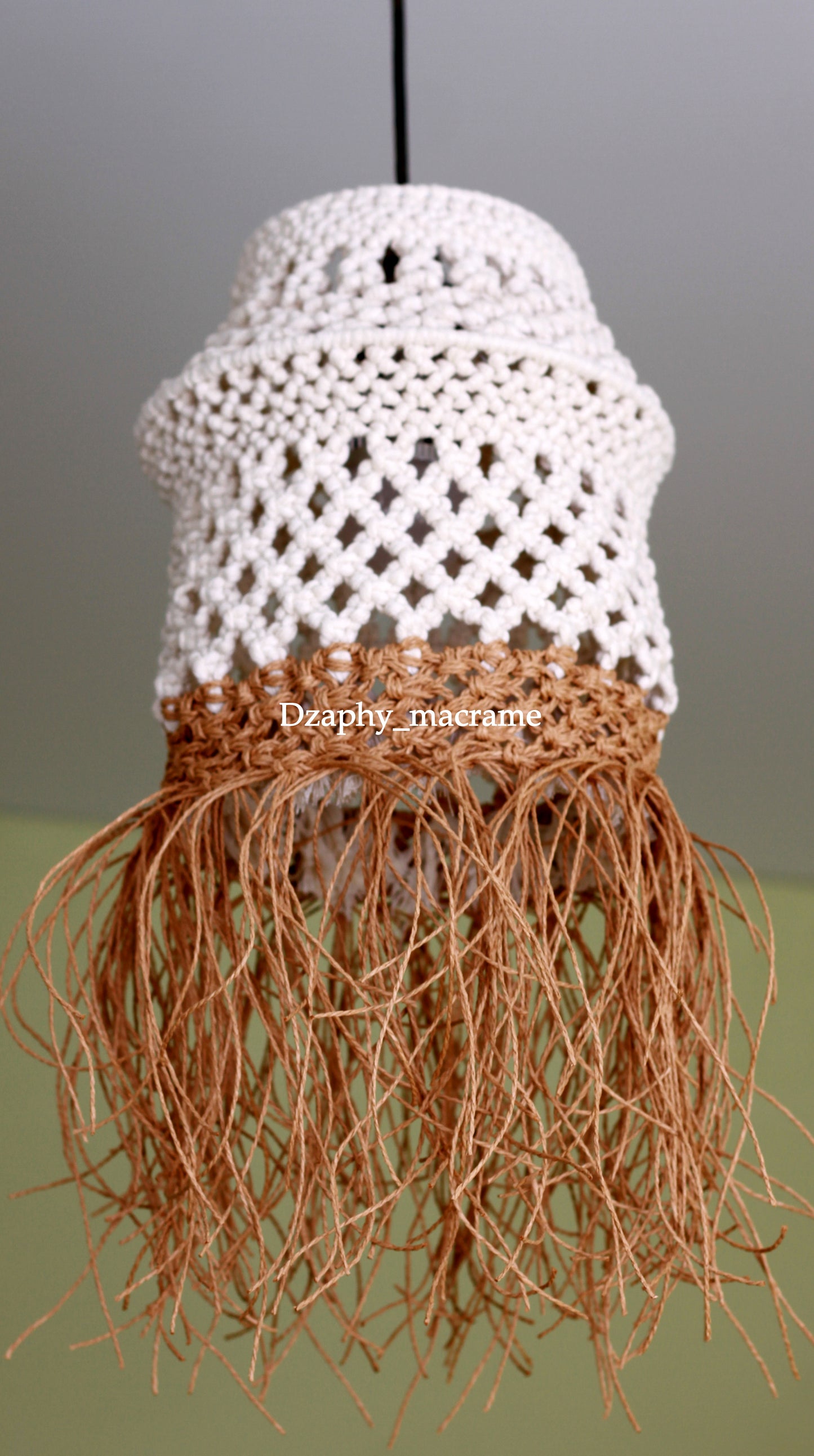 Macrame Chandelier  diameter 25/54 cm